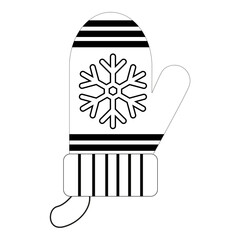 A charming  winter mitten, each uniquely designed with snowflakes, stripes, and dots, and presented. The mittens evoke a sense of warmth, festivity, winter wonderland scenes