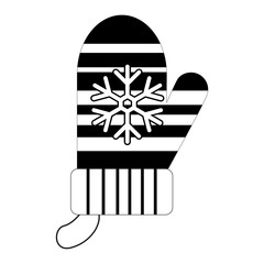 A charming  winter mitten, each uniquely designed with snowflakes, stripes, and dots, and presented. The mittens evoke a sense of warmth, festivity, winter wonderland scenes