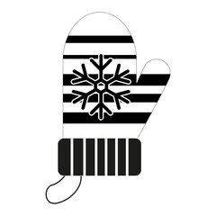 A charming  winter mitten, each uniquely designed with snowflakes, stripes, and dots, and presented. The mittens evoke a sense of warmth, festivity, winter wonderland scenes