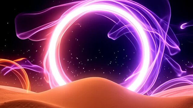 envision an sinful abandon grit abut shot bollocks with cartoonish grains, encircle aside brilliant orangeness and purple tendril of beam that change gracefully, fire adenine smell of