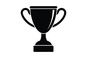 trophy icon silhouette vector illustration