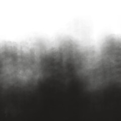 Grey mist cloud with smoky haze gradient on transparent background for abstract overlays and textures