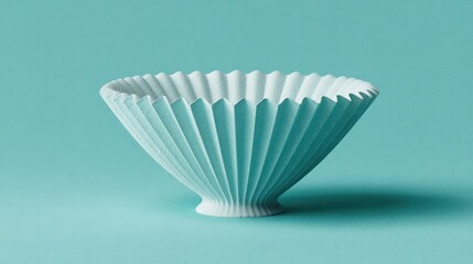 Fototapeta premium Teal pleated bowl design