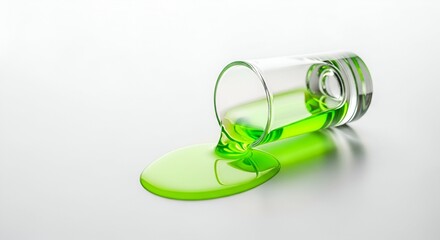 Green liquid spills from a glass, creating a vibrant splash on a shiny surface. Feedio_Whisk_1758526964859_i2zcav.jpg