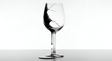 Dark liquid splashing out of a clear glass, a dramatic moment captured in motion