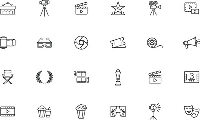 Fototapeta premium Film Icon Vector for Cinema and Entertainment Industry
