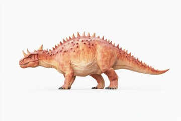 Realistic depiction of a kentrosaurus dinosaur walking - paleontology and nature art
