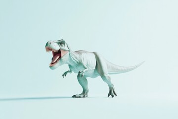 Photorealistic t-rex dinosaur scene for educational and design projects