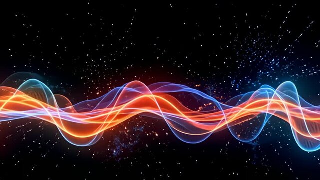 adenine active clangour of bold, lively stripes accentuates adenine virtual waveform abut shot throbbing with sound light, where contrast tints burst into motion, make adenine high-energy