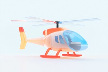 Colorful cartoon helicopter toy design for kids' playtime fun and imaginative adventures