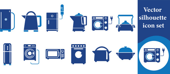 Vector silhouette icon set, agreement, goal, contract, corporation, analysis, success, boss, training, leadership, company, office building, email, innovation, manager and more