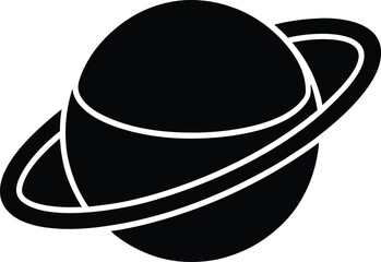coffee mug shaped like planet saturn line art