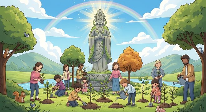 Planting Trees Together.