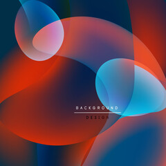 Abstract fluid shapes overlap. Vibrant colors blend, creating dynamic visual experience. Modern design elements present smooth gradients.
