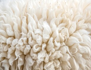 Close-up of white sheep fleece