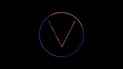 neon sign on black background