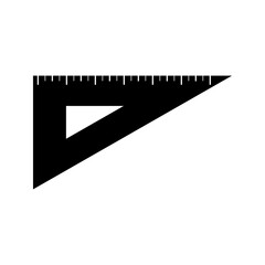  triangle ruler, ruler vector icon set