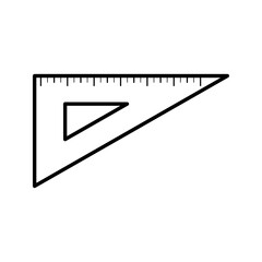  triangle ruler, ruler vector icon set