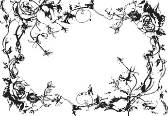 Flower Frame Silhouette Bundle