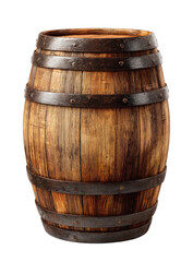 Fototapeta premium Wooden barrel, aged, dark