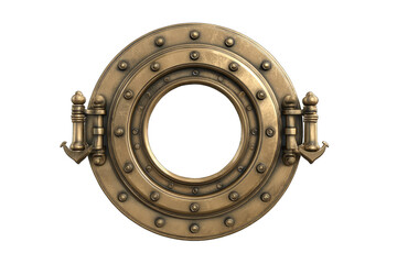 Obraz premium Ornate bronze porthole