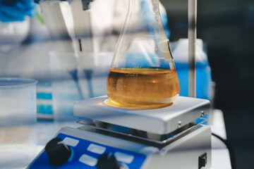 Researchers working in the clinical laboratory