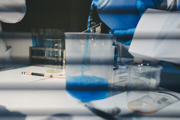 Researchers working in the clinical laboratory