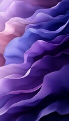 Obraz premium Iridescent Lavender and Lilac Gradient Wave Texture with Monochrome Design for Abstract Background