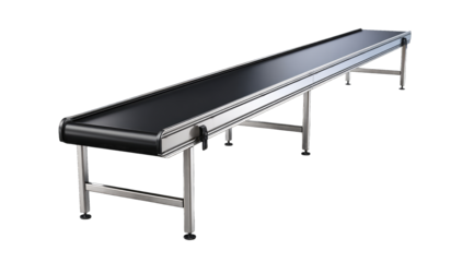 Long industrial conveyor belt