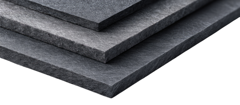 Dark gray layered sheets