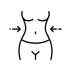 weight loss outline editable stroke icon