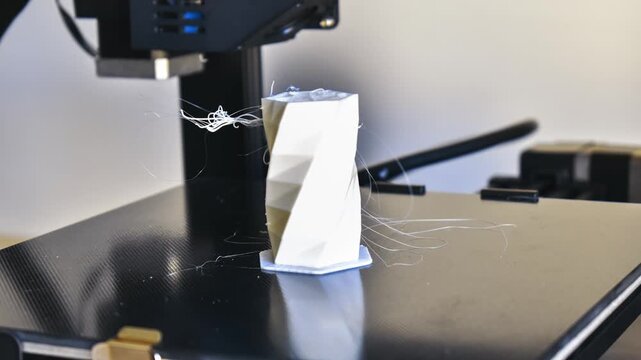 Timelapse of a 3d printer printing