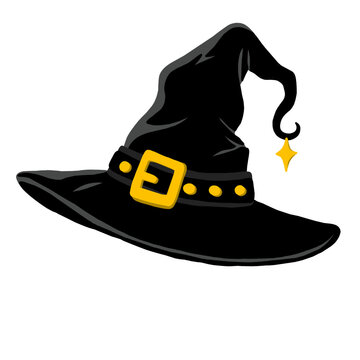 Ilustraci&oacute;n gorro de bruja.