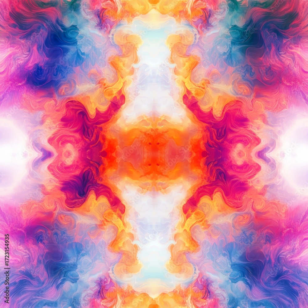 Canvas Prints colorful abstract painting with a lot of swirls and patterns