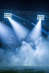 Obraz premium Spectacular sports event lighting stadium photography nighttime dramatic view atmosphere