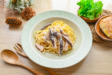 ポルチーニ茸のパスタ