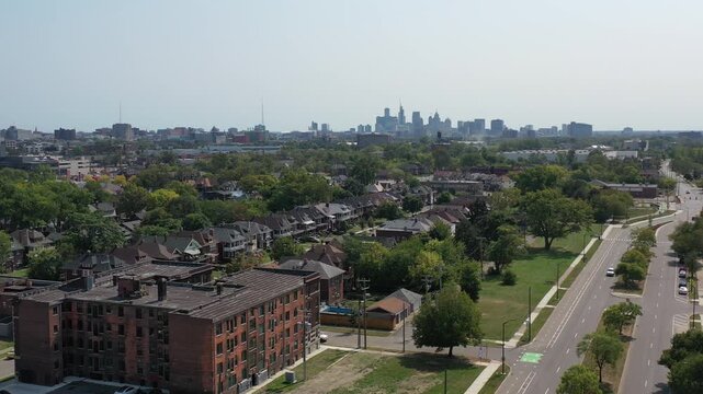 Detroit Michigan Revitalization Project Aerial