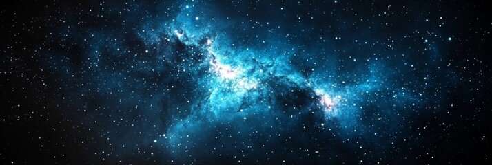 Obraz premium Stunning Deep Space Nebula with Vibrant Starfield and Cosmic Cloud Formation in Distant Universe