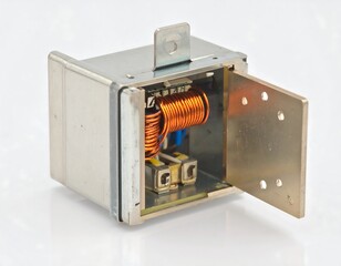 Metal enclosure with copper coils
