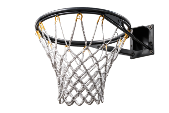 Basketball hoop with net
