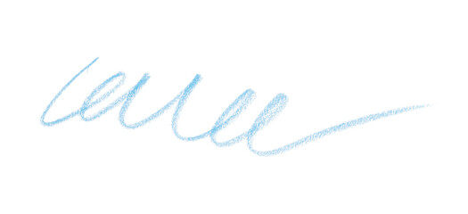 Hand drawn light blue pencil lines, circles, stripes and squiggly lines on a transparent background.