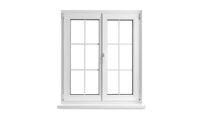 Obraz premium White double-hung window