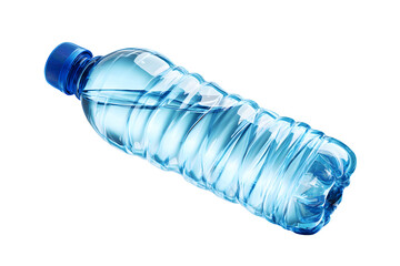 Plastic water bottle isolated on transparent background