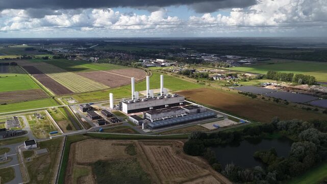 nitrogen plant in Zuidbroek, Groningen, The Netherlands, energy transition, gas reduction.