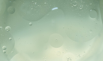 Abstract Green water bubbles background