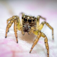 Close-up of a jumping spider