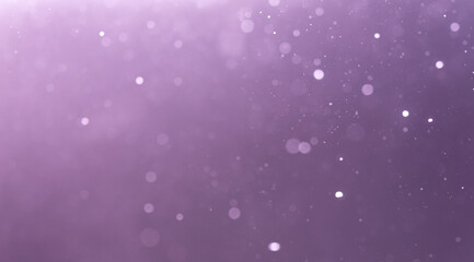 Abstract Purple bokeh defocus glitter blur background.