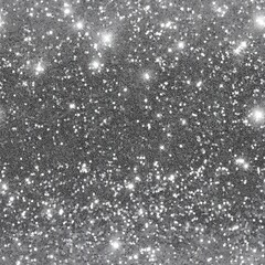 Elegant Seamless Silver Glitter Texture with Scattered Sparkles for Festive Occasions