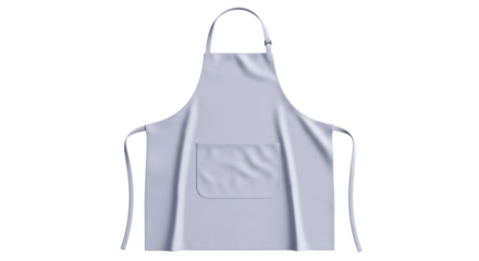 Isolated apron for cooking and cleaning, garment with pocket and adjustable strap overhead