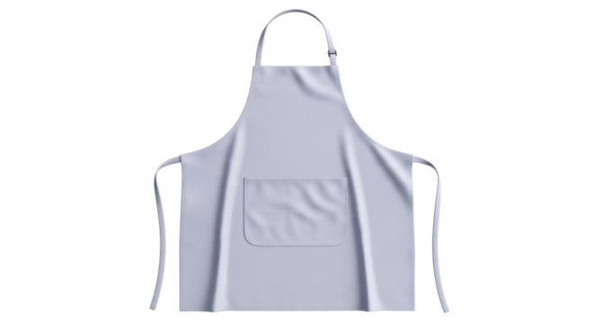 Isolated apron for cooking and cleaning, garment with pocket and adjustable strap overhead